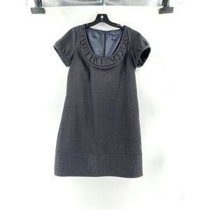 GAP Gapstretch Women's Gray Short Sleeve Lined Wool Blend Shift Dress Size 6